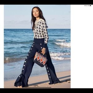 BRAND NEW with TAGS size 12 TORY BURCH Carrie Sailor pant, navy adorable pants
